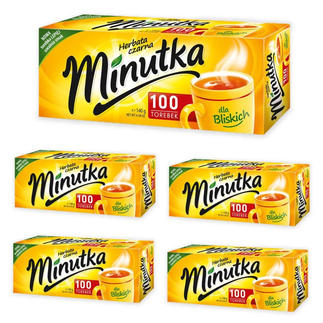Minutka Herbata czarna 140 g (100 torebek) x 5 sztuk