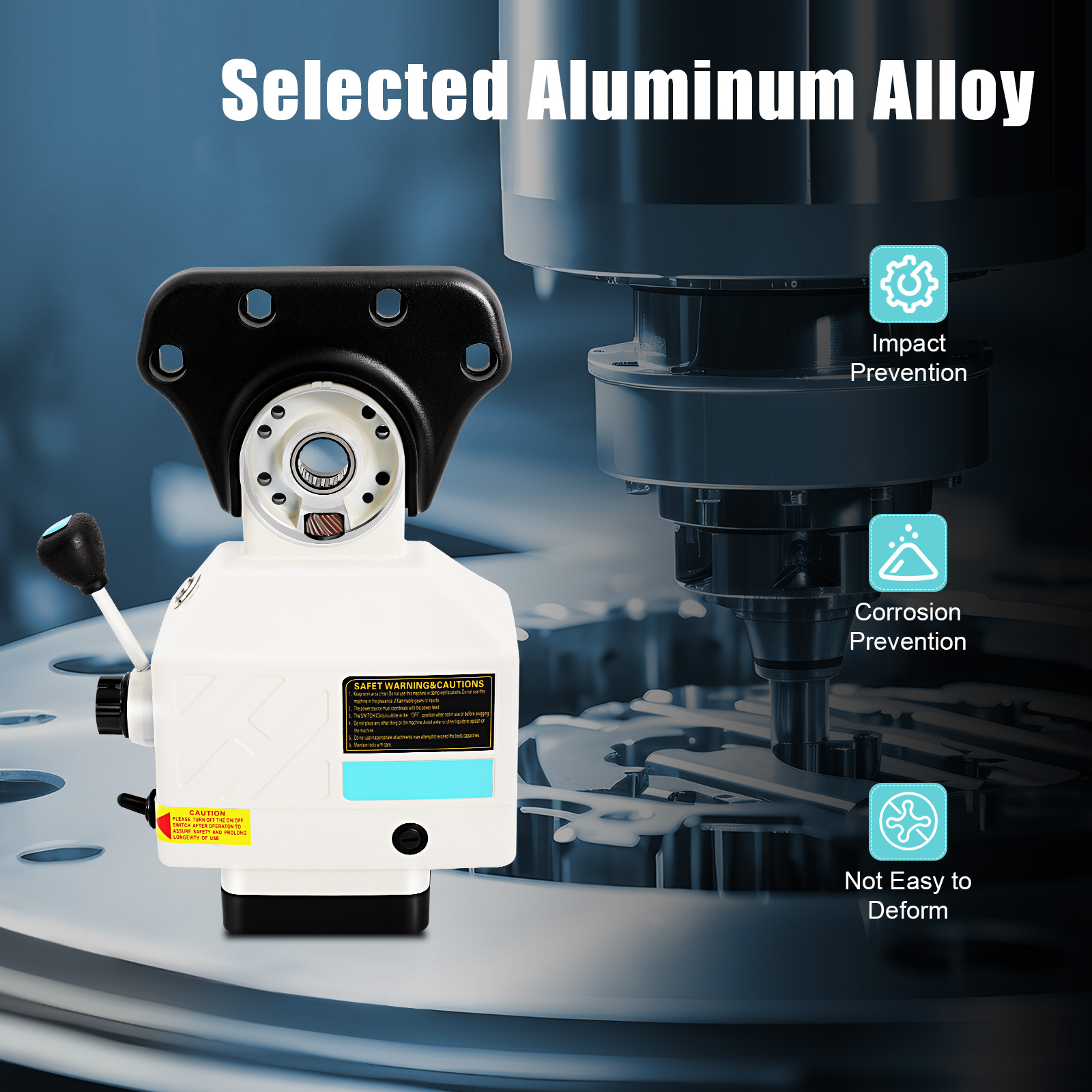 Power Feed For Milling Machine，220V Portable Adjustable Speed X-Axis Power Feed Drive Feed Kit，Positive And Negative Commutation