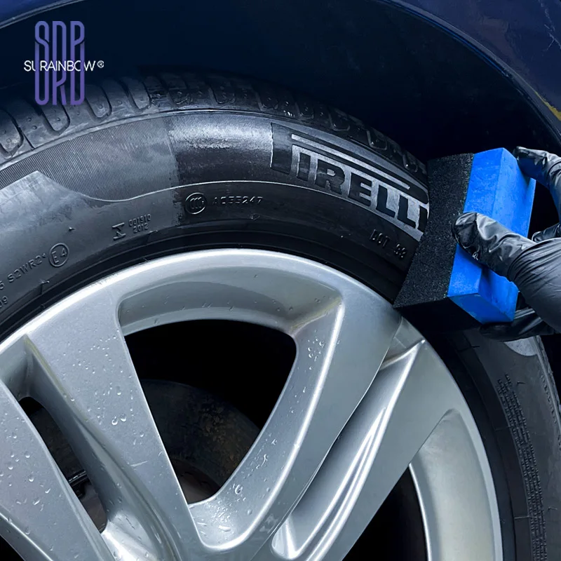 Vendaje negro para brillo de neumáticos con aspecto húmedo, spray de vendaje para neumáticos con capa transparente para automóviles para un aspecto húmedo brillante de neumáticos, vinilo y plástico, con UV