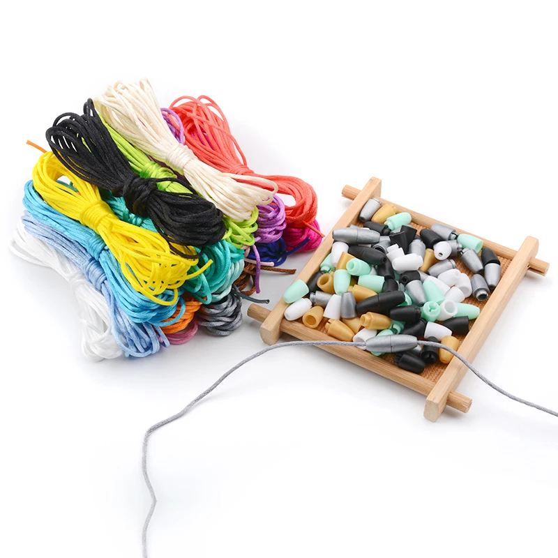 Bé Teethers Núm Vú Giả Kẹp Dây Chuyền Phụ Kiện Nhiều Màu Sắc Dây Nylon Nhựa Ly Khai Kẹp Cho Mọc Răng Vòng Cổ Làm Cho An Toàn