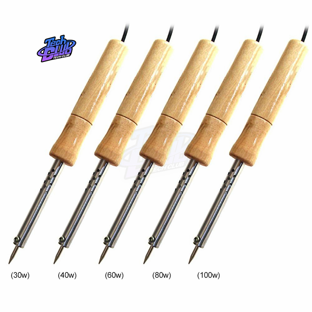 Neue 220V Holz Griff Mini Lötkolben Rework Station Elektrische Lötkolben Werkzeug Praktische Bedienung Hand Werkzeuge