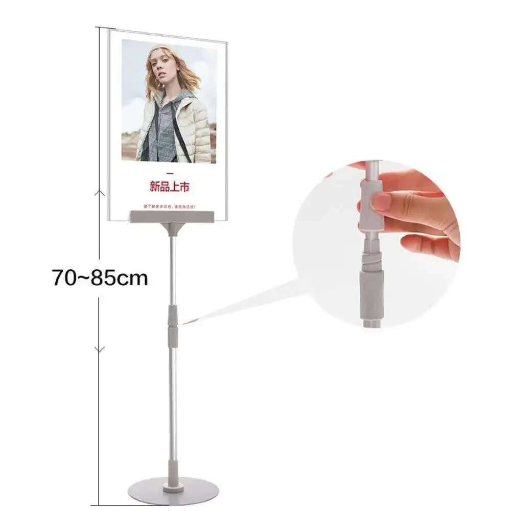 Магазин одежды A4 Подставка для баннера Рекламный дисплей Плакат Размещение рабочего стола Акриловая рамка
