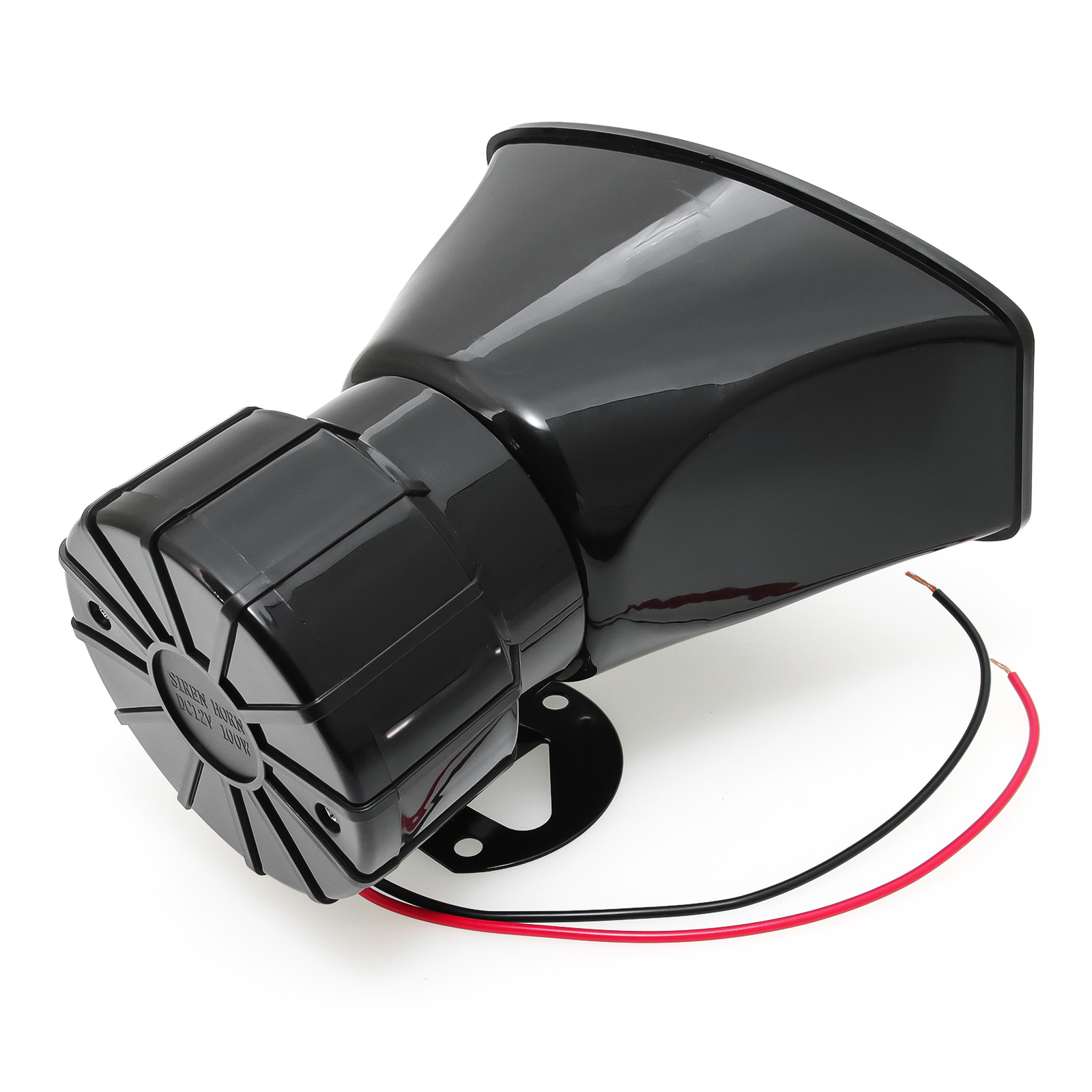 カーアクセサリーマルチトーン 7 音 130dB 車警告警報エアホーンワイヤレス電子警察消防サイレンスピーカー 12V 100 ワット