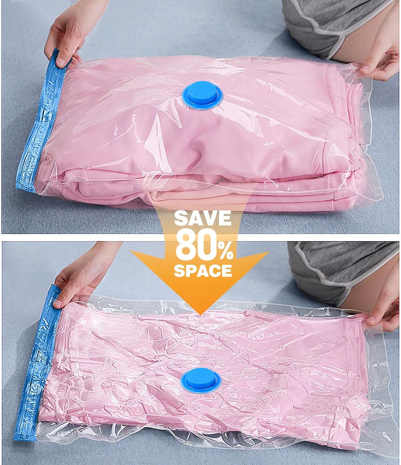 Vacuum Storage Bags 6 Size Space Saver Vacuum Sealed Bags for Clothes Compression Bag Blanket Storage Travel Essentials