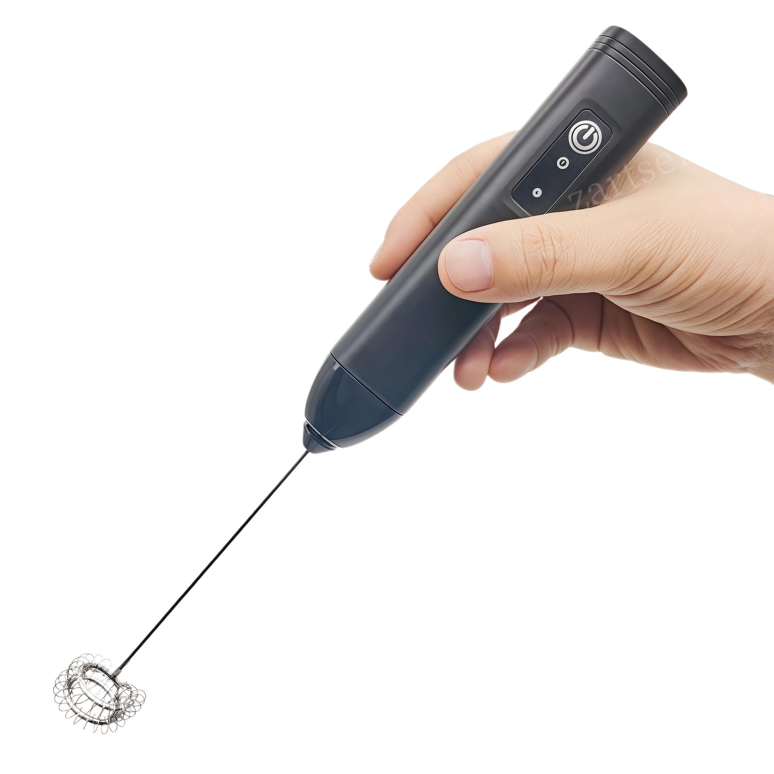 Wireless Milk Frother Electric Type-C Handheld Blender Stainless Steel Mini Coffee Maker Whisk Mixer For Coffee Cappuccino Cream