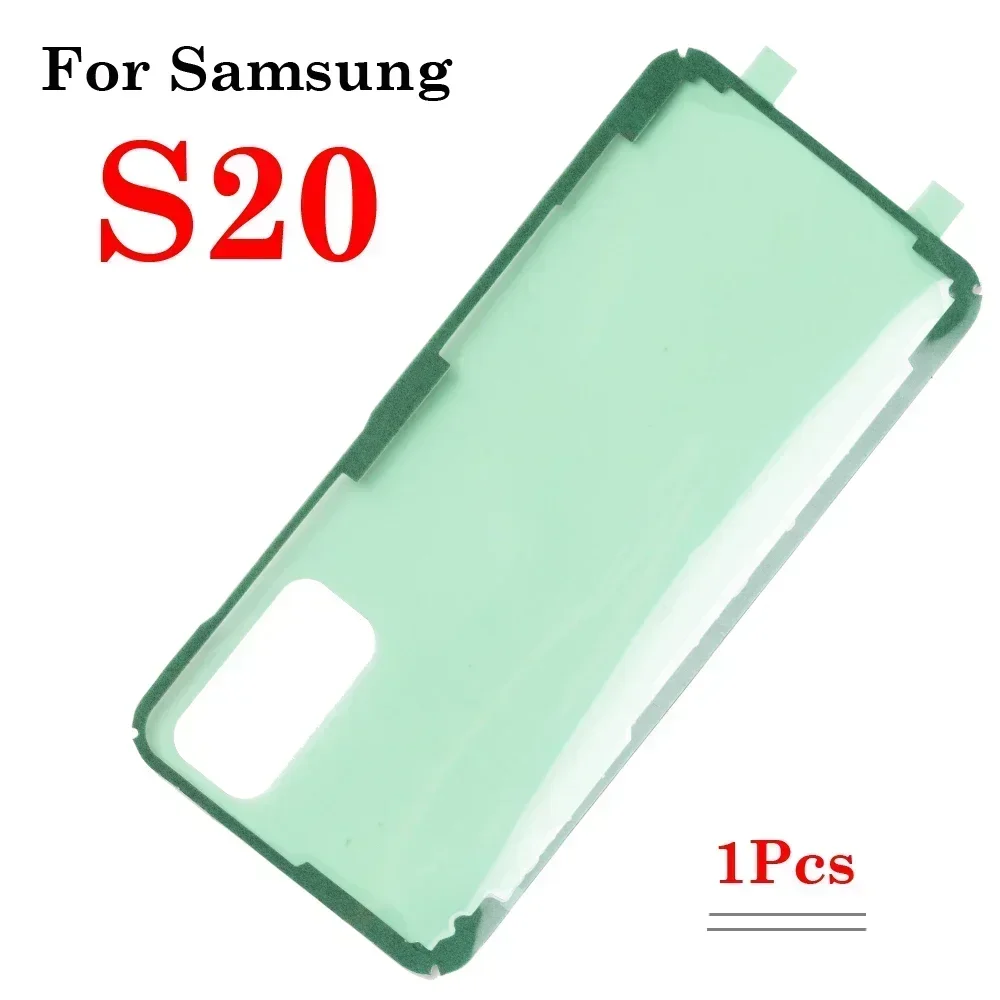 バックバッテリーステッカー粘着接着剤防水バックカバーステッカーサムスンギャラクシー S8 S9 S10 S20 注 8 9 10 20 プラスウルトラ +