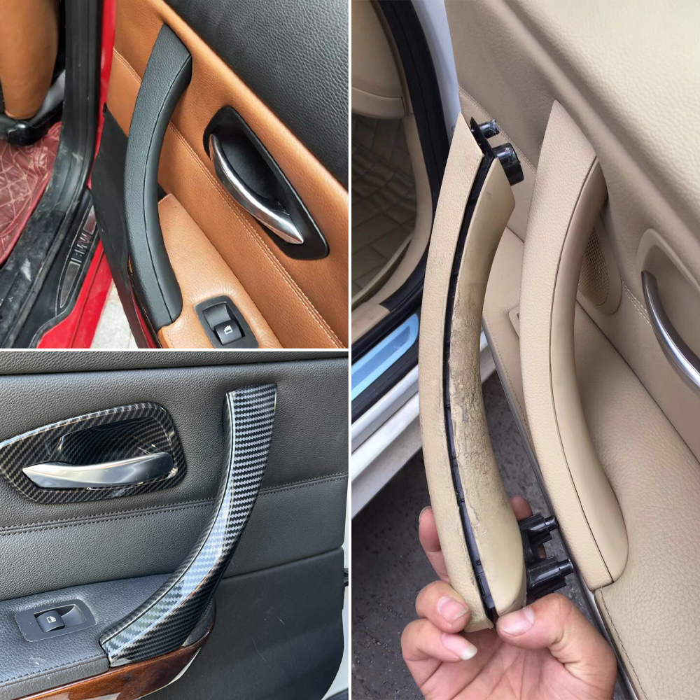 LHD RHD Бежевый Черный Серый Комплект внутренних дверных ручек Замена для BMW 3 серии E90 E91 E92 316 318 320 325 328i 2004-2012