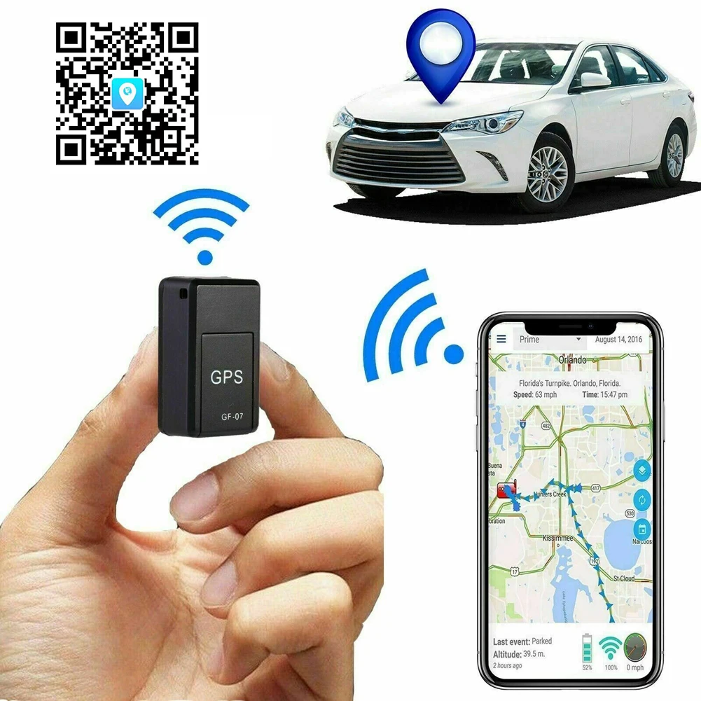GPS Tracker Mini Car Tracker Real Time Tracking Device Strong Magnetic Mount Anti Theft SIM Message Positioner Anti-lost Locator