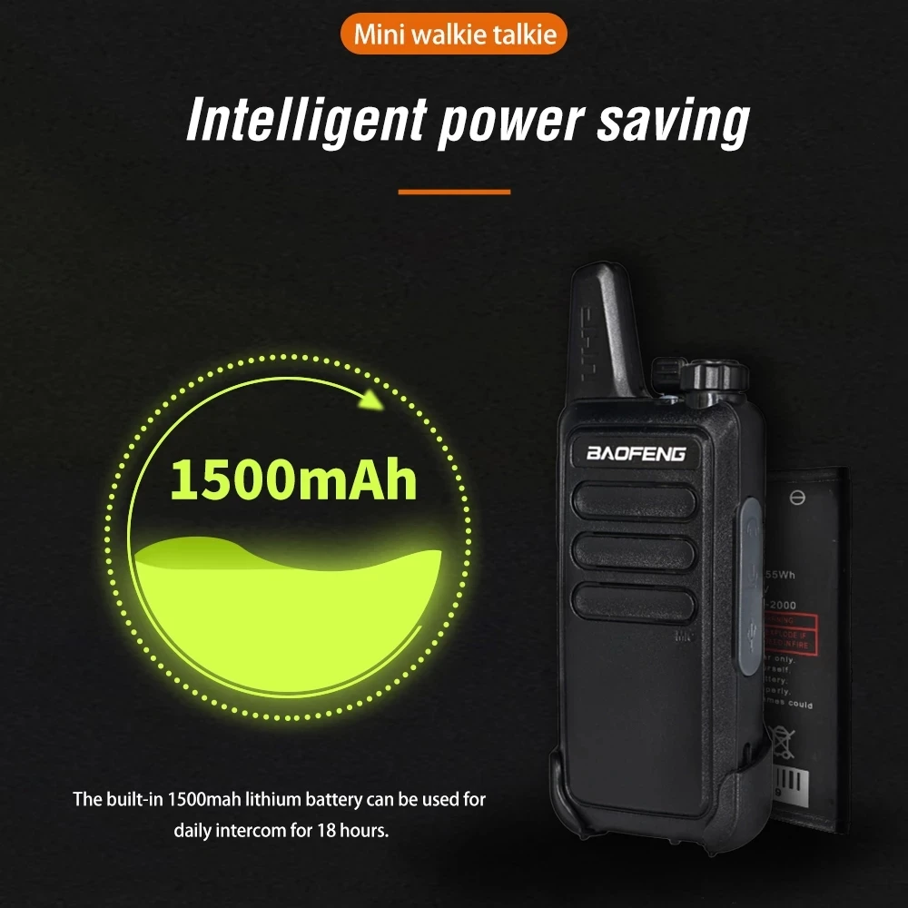 Baofeng BF-5R UHF band Mini Walkie Talkie Handheld Two Way Radio BF 5R USB Portable Lade Radio Jagd Wandern