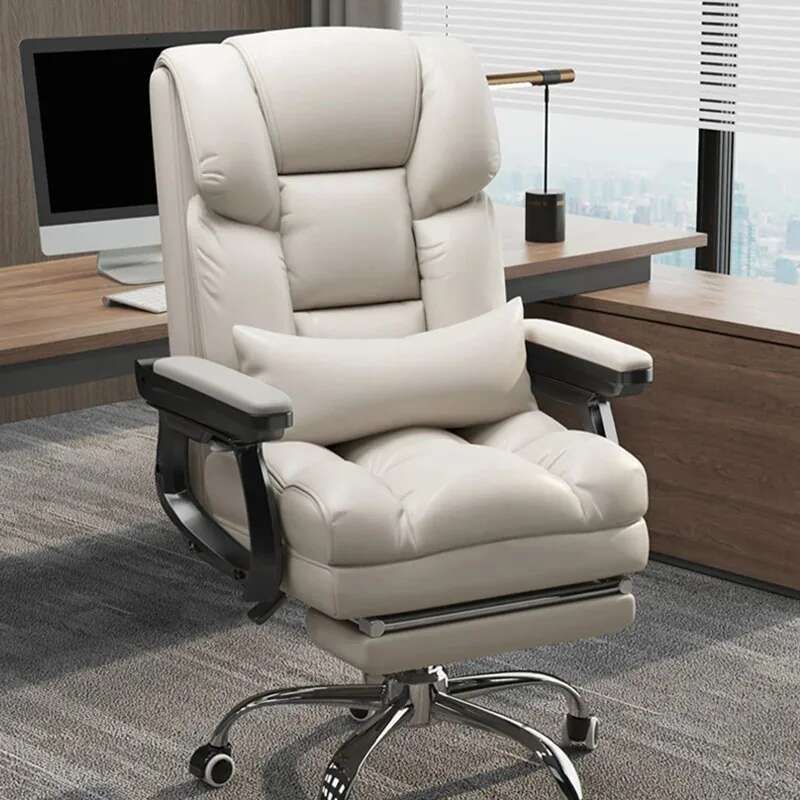 Chaises De Bureau en cuir moderne Mobile ergonomique ordinateur Playseat coussin Chaise d'appoint Chaises De Bureau pivotantes meubles De luxe