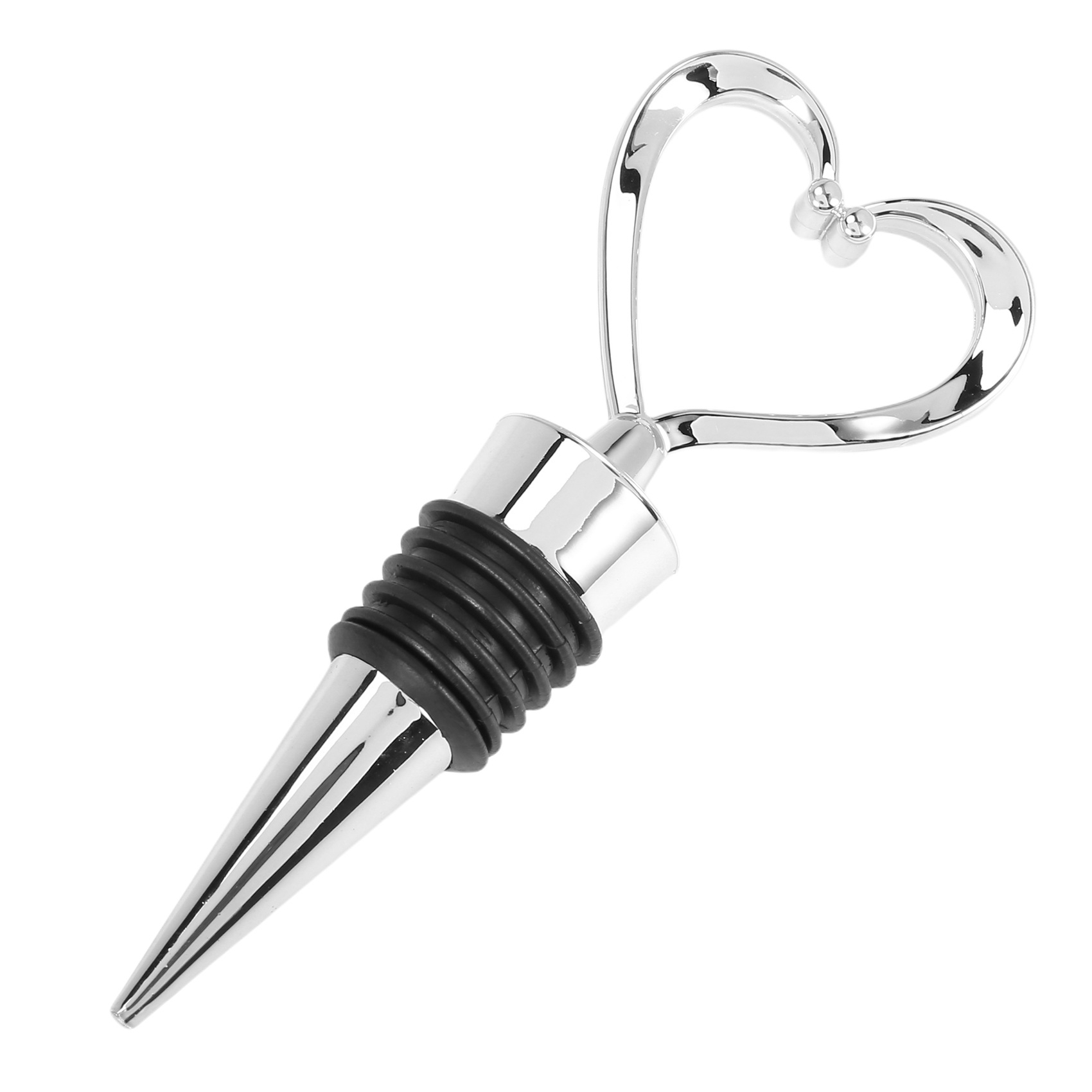 4Pcs Heart Wine Bottle Stoppers Champagne Colser for Sealing Wine Beer - Love Decorative Wine Corks