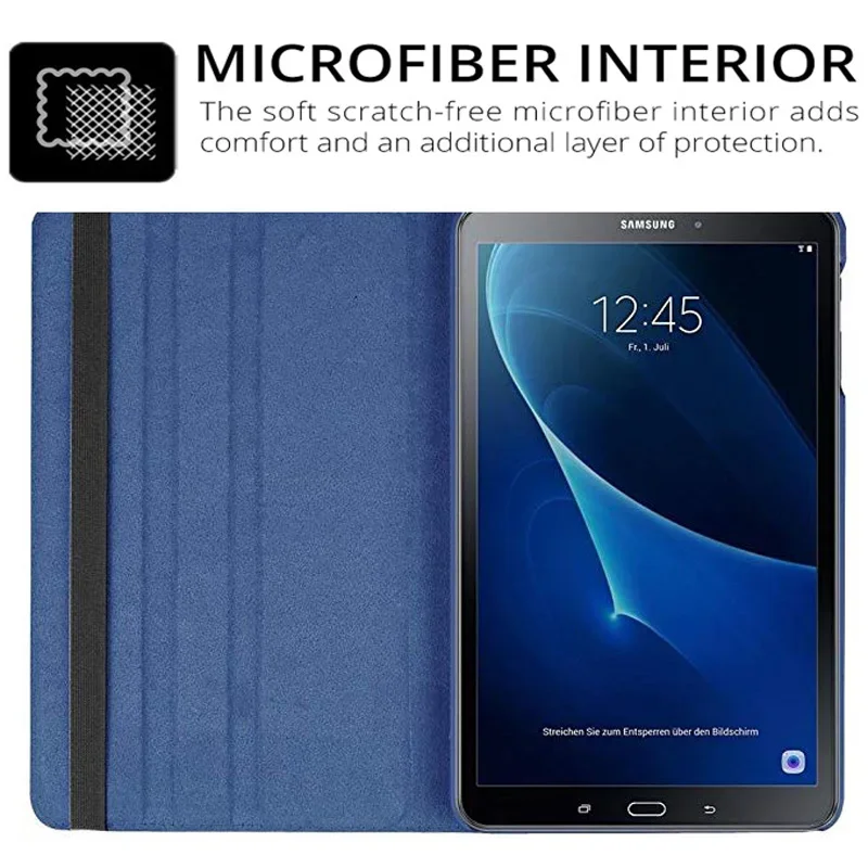 For Samsung Galaxy Tab A 10.1 2016 SM-T580 T585 360 Degree Rotating Stand Holder Tablet Cover Protective Shell Funda Coque