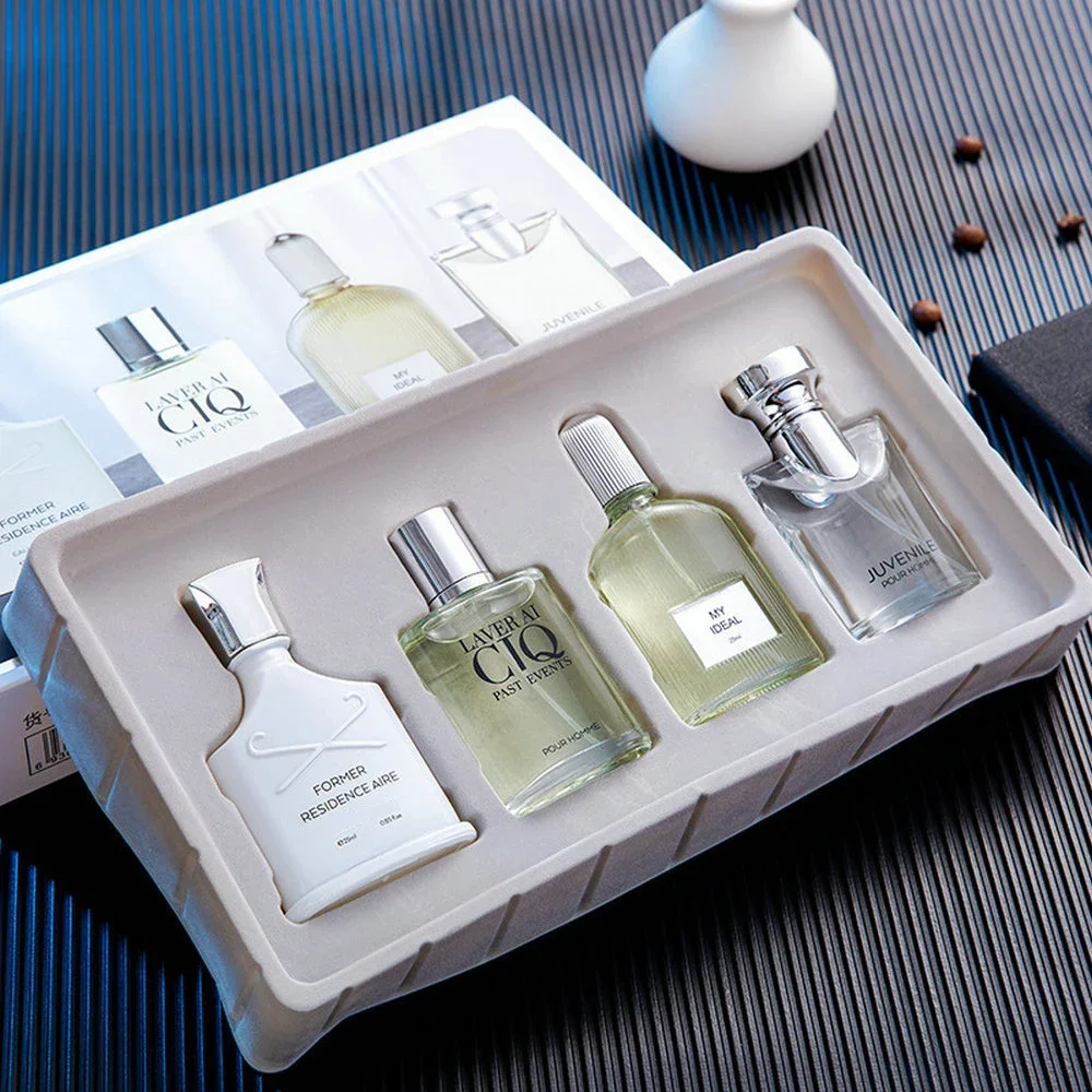 ผู้ชายน้ําหอมของขวัญกล่อง 100ml ชุดสี่ชิ้นกลิ่นหอมยาวนาน Body สเปรย์พืชกลิ่นดอกไม้ฟีโรโมนโคโลญจ์น้ําหอม ...