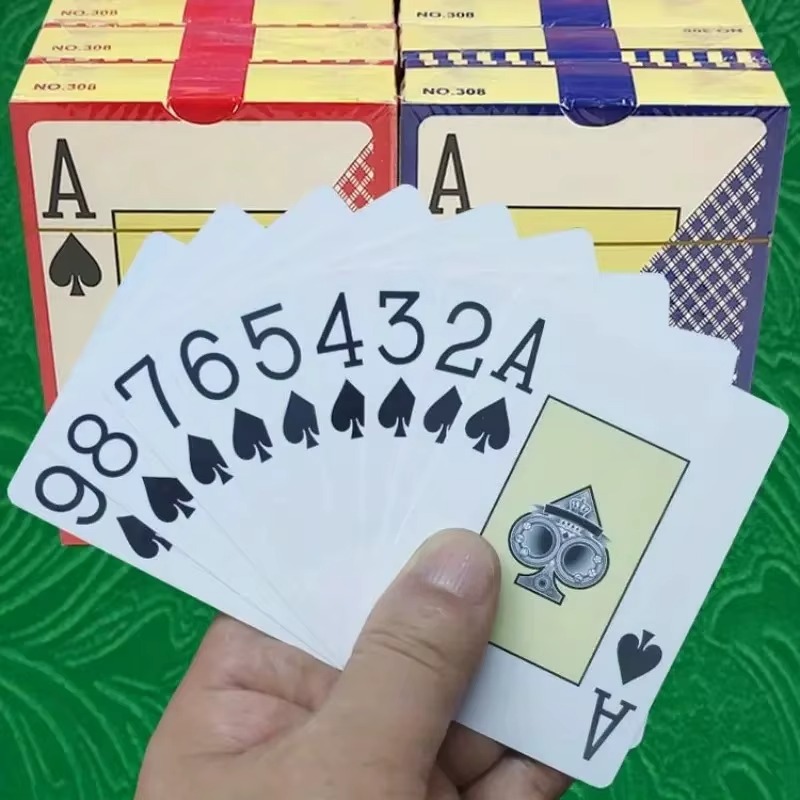 1 Pudełko Uniwersalnych, Wytrzymałych Kart do Gry Baccarat, Texas Poker, Plastikowe Karty do Gry, Wodoodporne, Gładkie Karty do Pokera, Gry Planszowe, Bridge