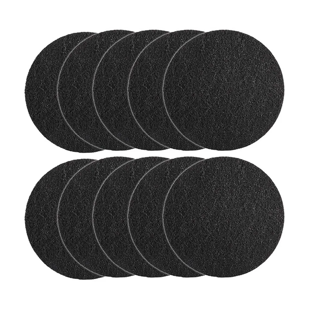 A72P 10Pcs Charcoal Filter for Compost Bucket 6.7 Inch Kitchen Activated Carbon Compost Bin Filter Replace for Countertop Bin