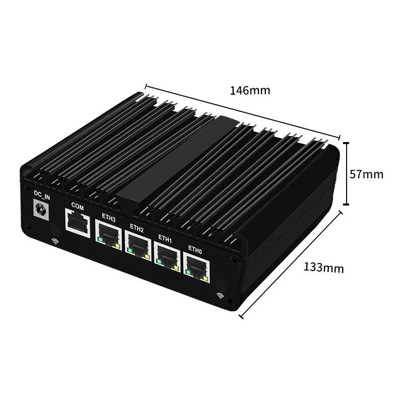 Soft Router 12th Gen Intel N100 N6000 N5105 4*2.5G i226 LAN Firewall Appliance Computer Fanless Mini PC pfSense PVE ESXi Win11