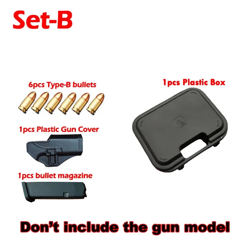 1ชุด Miniature 1:3 Glock G17อุปกรณ์เสริม Bullet โลหะผสม Mini ของเล่นชิ้นส่วนเครื่องมือ (ปืน)