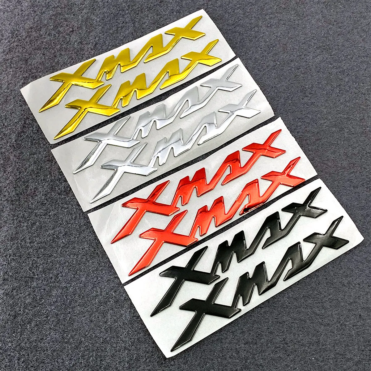 Calcomanía con emblema de Gel de resina 3D para guardabarros, pegatinas con logotipo de tanque de combustible para Yamaha X-MAX XMAX 125 250 300 400, decoración de motocicleta, 2 uds.