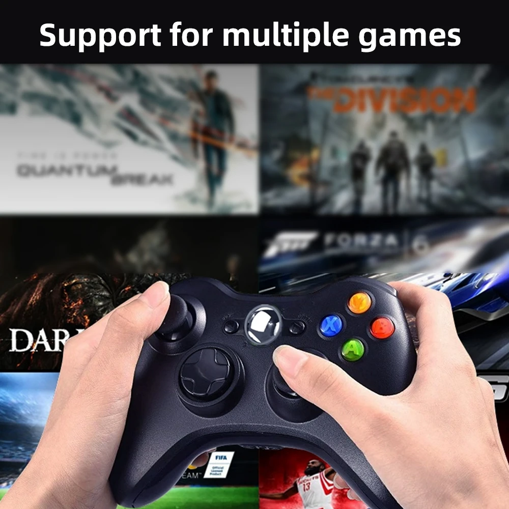 Il controller di gioco cablato 360 supporta Xbox 360 e Windows 7/8/10, con motore integrato, più colori tra cui scegliere