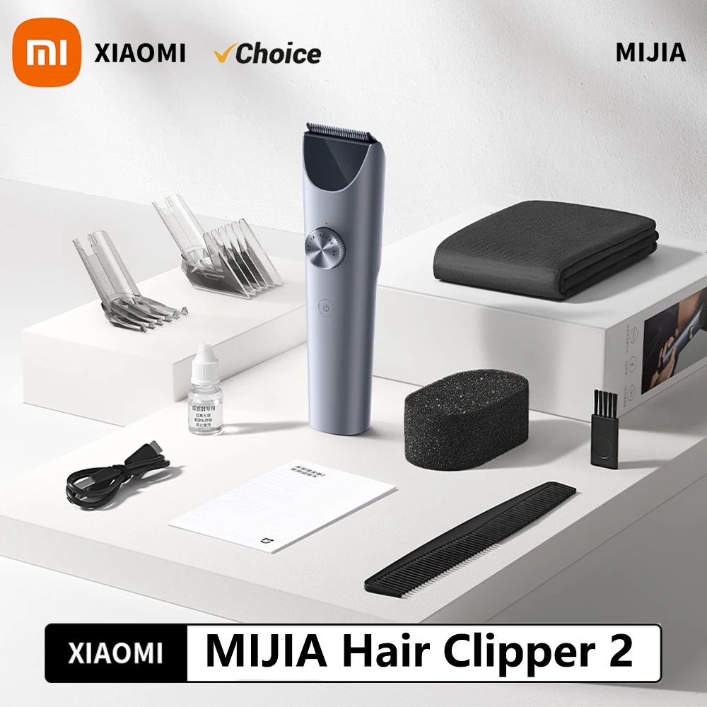 XIAOMI MIJIA Maszynka do strzyżenia włosów 2 Profesjonalna maszynka do strzyżenia z ostrzem ze stopu tytanu Akumulatorowa golarka fryzjerska