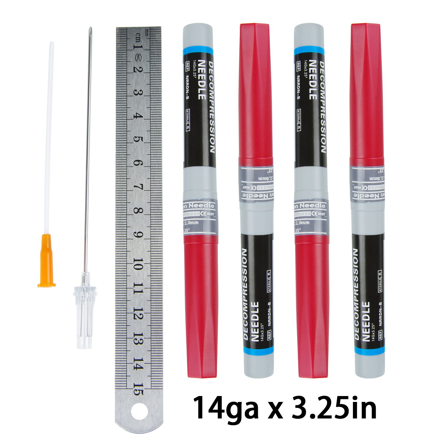 Sanke Rescue Pneumothorax Nadel Trauma Medical Ifak Brustkatheter Nadelkatheter 50g Nadel Dekompression Edc Erste-Hilfe-Set
