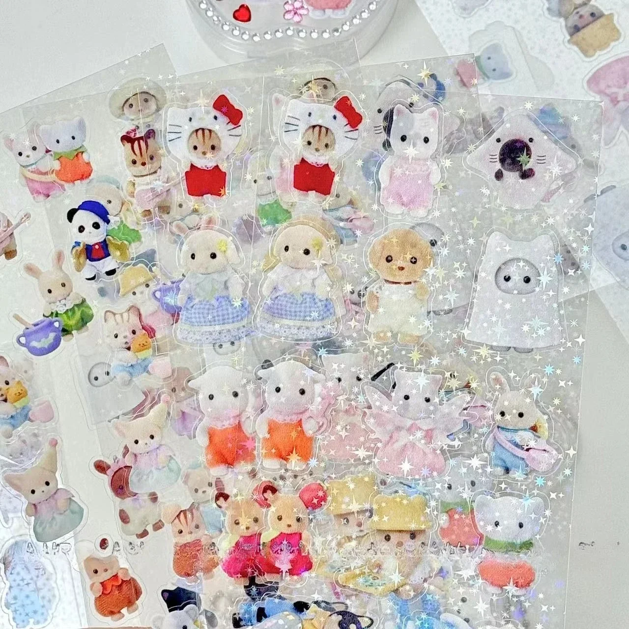 Sylvanian Families Adesivo Giocattolo per bambini Giocattoli da cucina Ragazza Sylvaniani Famiglia Giocattoli per bambini per ragazze Ternoli Silvania Famiglia