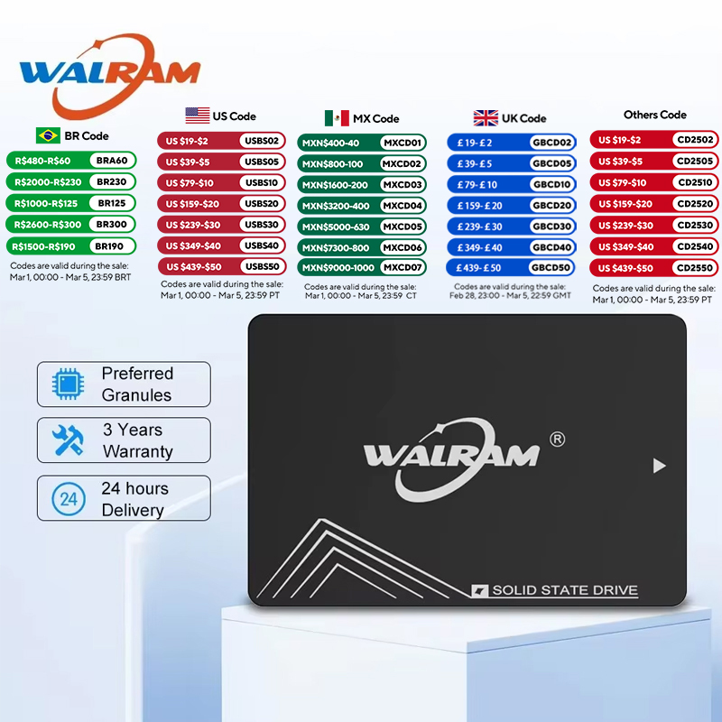 Wawram ssd 512gb 128gb 256gb disco rígido sata3 ssd 1tb 120gb 240gb 480gb hdd 2.5 "disco de estado sólido interno para computador portátil