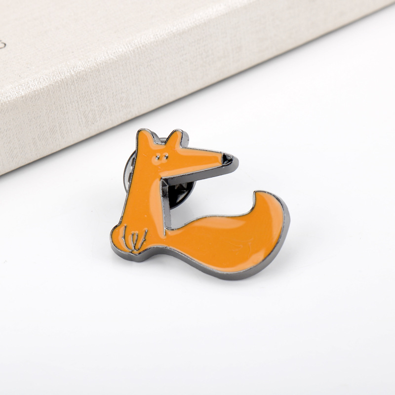 Cute The Little Prince Brooch Animal Fox Lapel Pin Unisex Clothes Backpack Button Friend Gifts