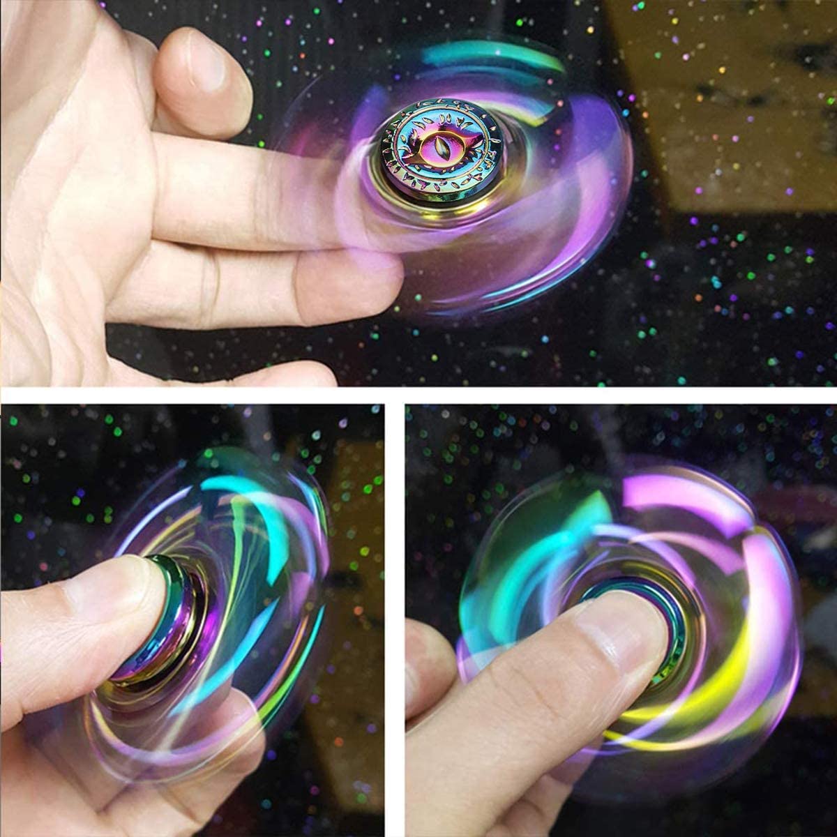 Cánh Rồng Mắt Trí Fidget Spinner Hand Spinner Kim Loại Tiếng Ồn Thấp Cao Tốc Độ Tập Trung Đồ Chơi Với Thép Không Gỉ Tự Bôi Trơn chịu Lực