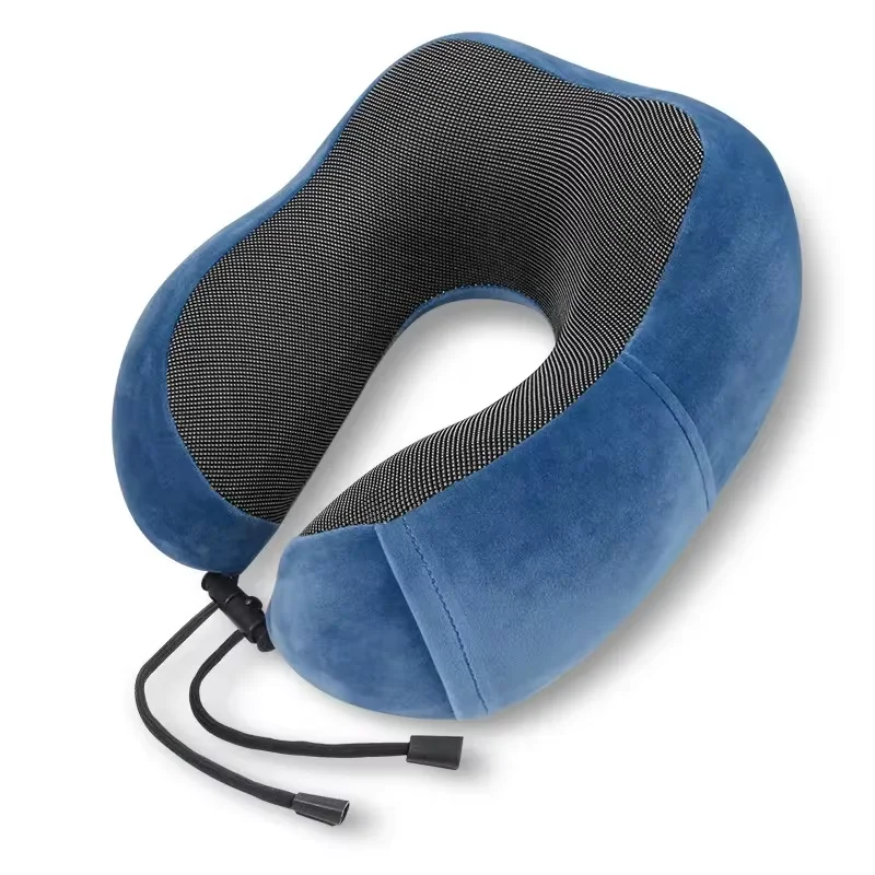 Cuscini per il collo in memory foam a forma di U Cuscino da viaggio morbido Cuscino per il collo per massaggi Cuscino per aereo per dormire Biancheria da letto per assistenza sanitaria cervicale