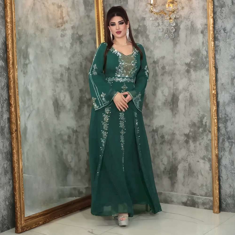 Abayas Für Frauen Dubai Luxus 2025, Afrikanische Muslimische Mode Kleid Kaftan Marocain Abend Party Kleider Kimono Robe Djellaba Frauen