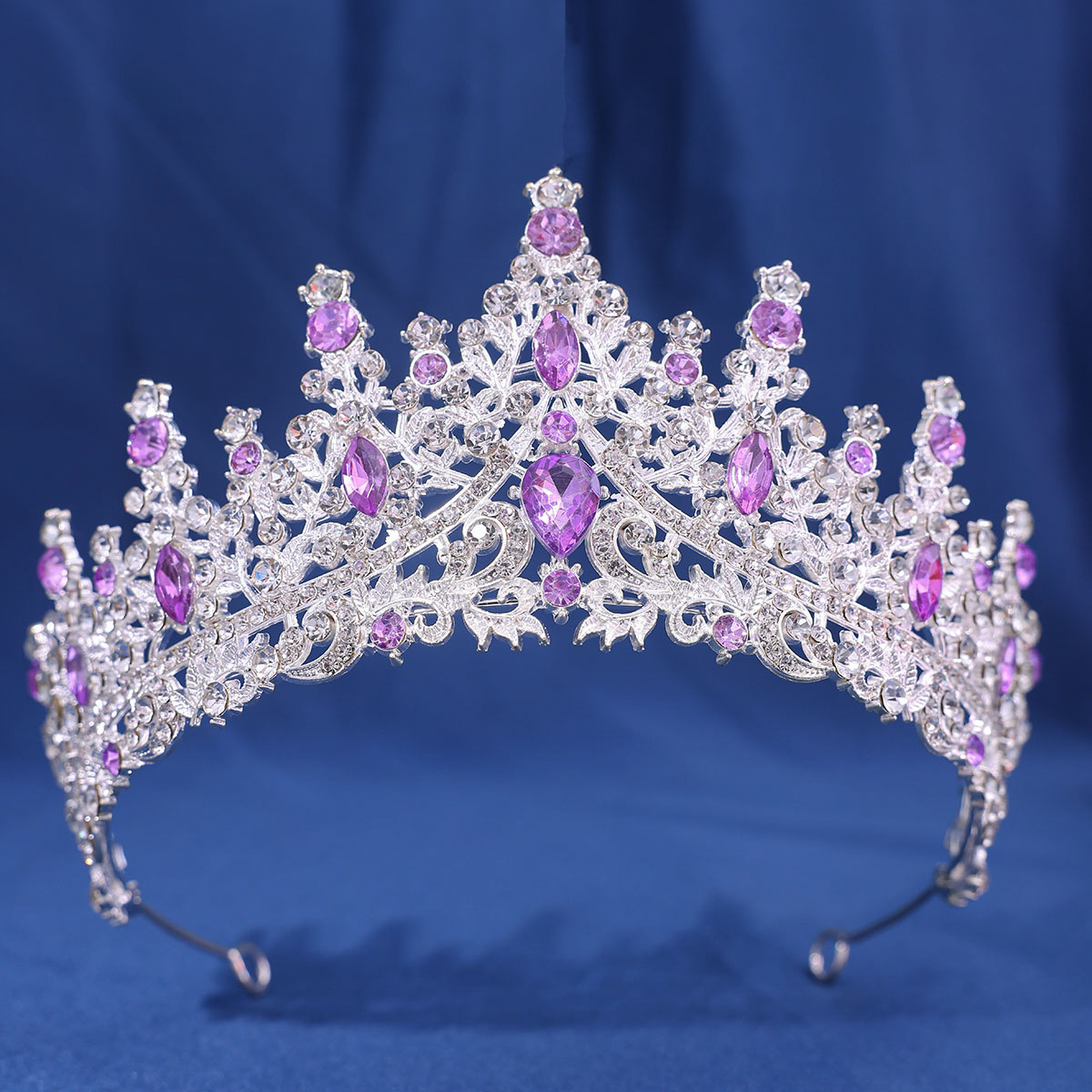 Couronne de mariage en biscuits cristal multicolore pour femme, diadèmes baroques, accessoire de cheveux, bijoux de luxe, princesse, reine