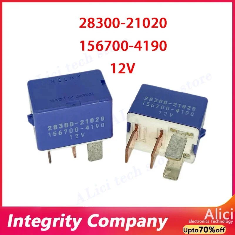 1 Uds 2 uds Original para relé Toyota 90987-02027 156700 -2870 28300-21020 156700 -4190 4 pines 12V