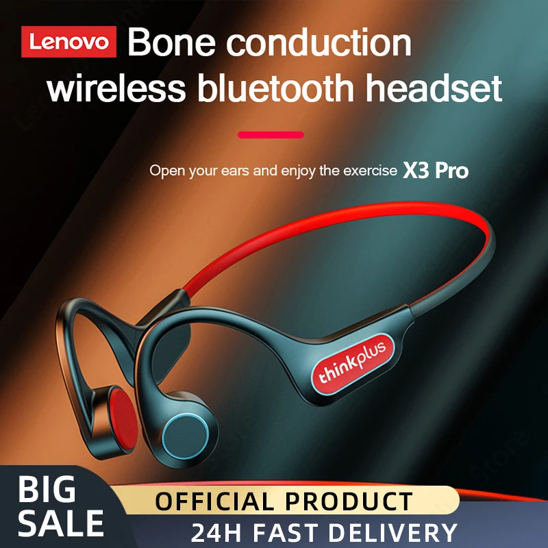 Lenovo Knochen leitungs kopfhörer x3 x4 x5 x3 pro Bluetooth Hifi Ohr haken kabelloses Headset mit wasserdichtem Mikrofon-Ohrhörer
