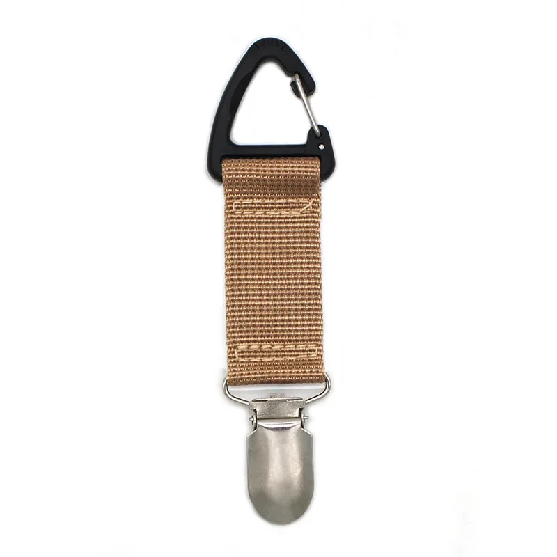 Clip para sombrero de paja para viaje al aire libre, clip portátil para bolsa de compañero, organizador multiusos para guantes al aire libre