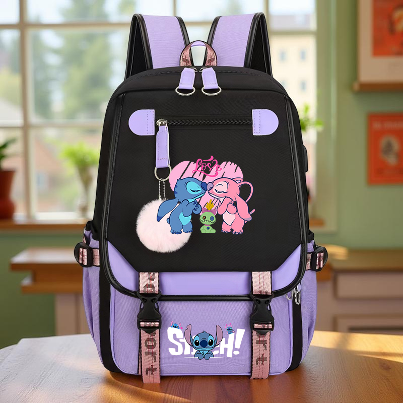 Stitch Backpack, Large Capacity Daypack, Sturdy Durable for Students Travel, Holiday, Leisure Daily Commute and Back to School