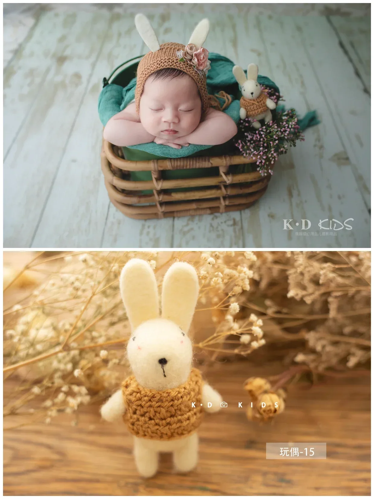 ทารกแรกเกิดการถ่ายภาพ Props อุปกรณ์เสริมฉากหลังสัตว์ของเล่นเด็กขนสัตว์ Mohair ตุ๊กตาทารกสิงโตหมีกระต่าย PANDA สตูดิโอ Props