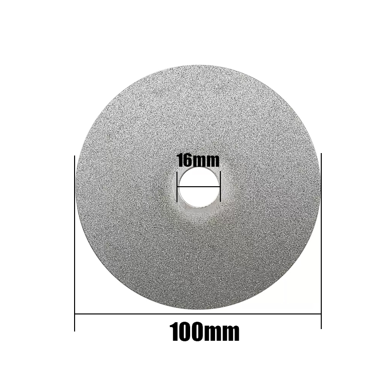 4" 100mm 80-2000 Girt Diamond Coated Flat Lap Wheel Lapidary Polishing Grinding Disc Gemstone Glass Rock Ceramics Grinding Wheel