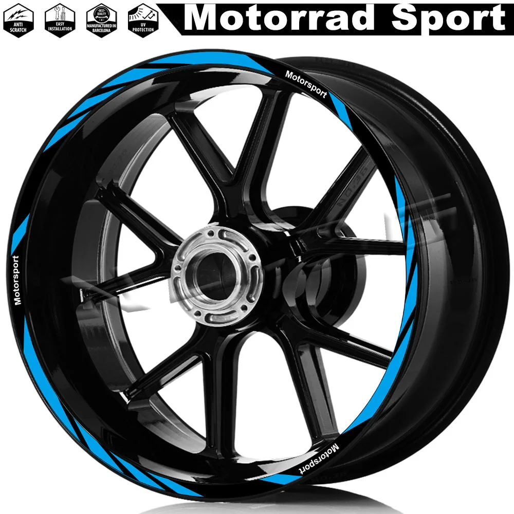 Для R1250RS F900R/XR F800R S1000XR/RR/R R nine t R1200R G310R K600GTL наклейка на колесо мотоцикла, обод в полоску, наклейка, аксессуары