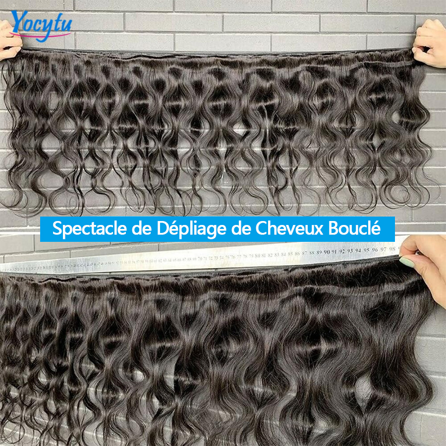 20 22 24 Tissage Cheveux Humains Body Wave Bundles Human Hair 12A Bouclé Meche Tissage Humain Hair YOCYTU 1/3/4 PCS Tissage Lot Brésilien Cheveux Naturels Humains Femme 100% Raw Hair Bundles Livraison 3 Jours France