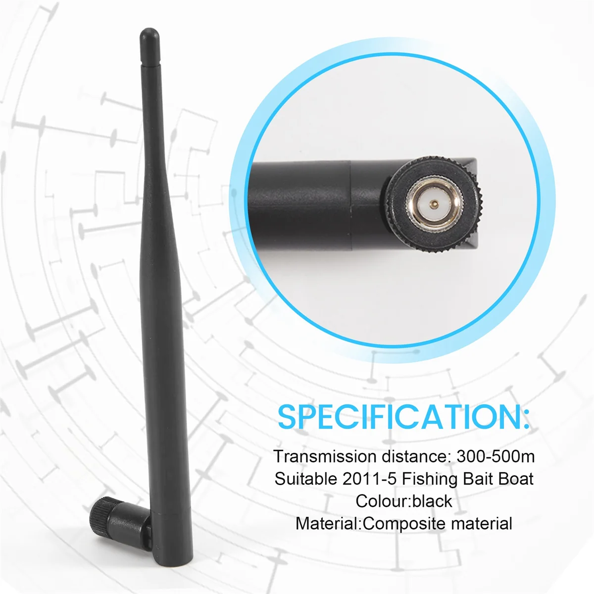 RC Boots antenne für Flytec 200-5 2011 kg Laden Fernbedienung Angel köder Boot Schiffs teile Zubehör