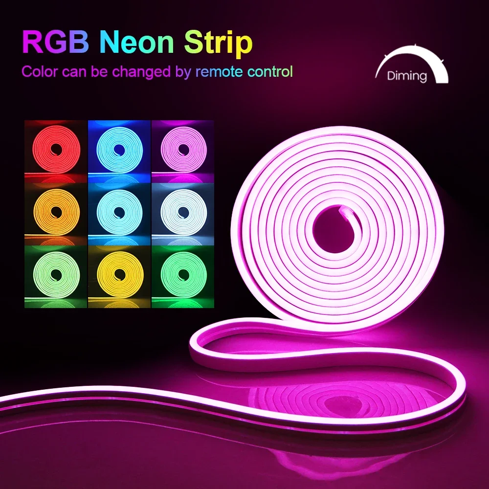 Tuya 스마트 라이프 WiFi LED 네온 라이트 스트립 30M 24V 라이트 스트립 RGB 네온 사인 테이프 Alexa TV 홈 야외 장식 조명과 함께 작동