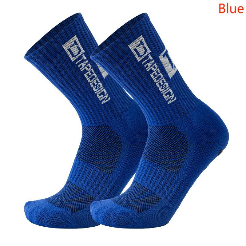 TAPEDESIGN Nuevos calcetines de fútbol antideslizantes Calcetines deportivos de ciclismo antideslizantes de media pantorrilla