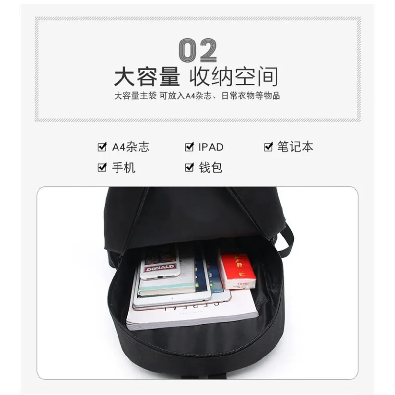 MINISO Sanrio Kuromi Backpack Sanrio Backpack Pencil Bag Student School Bag Primary and Middle Kawaii Cartoon Special Clearance