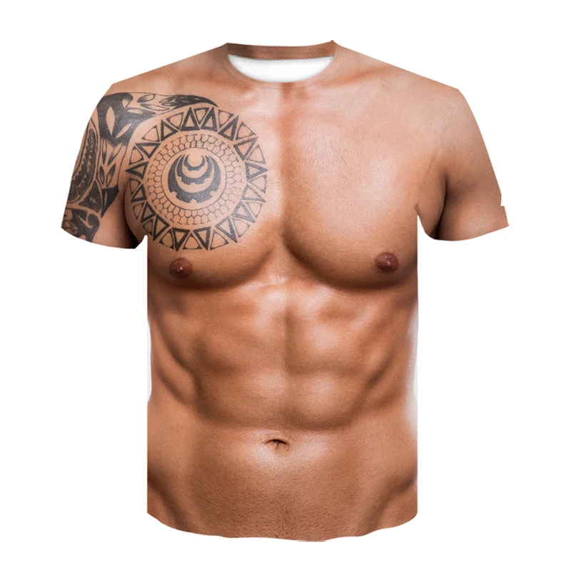 おかしい筋肉 Tシャツ筋肉 3D プリントストリート男性女性スポーツカジュアルファッション特大 Tシャツ子供 Tシャツトップス男服