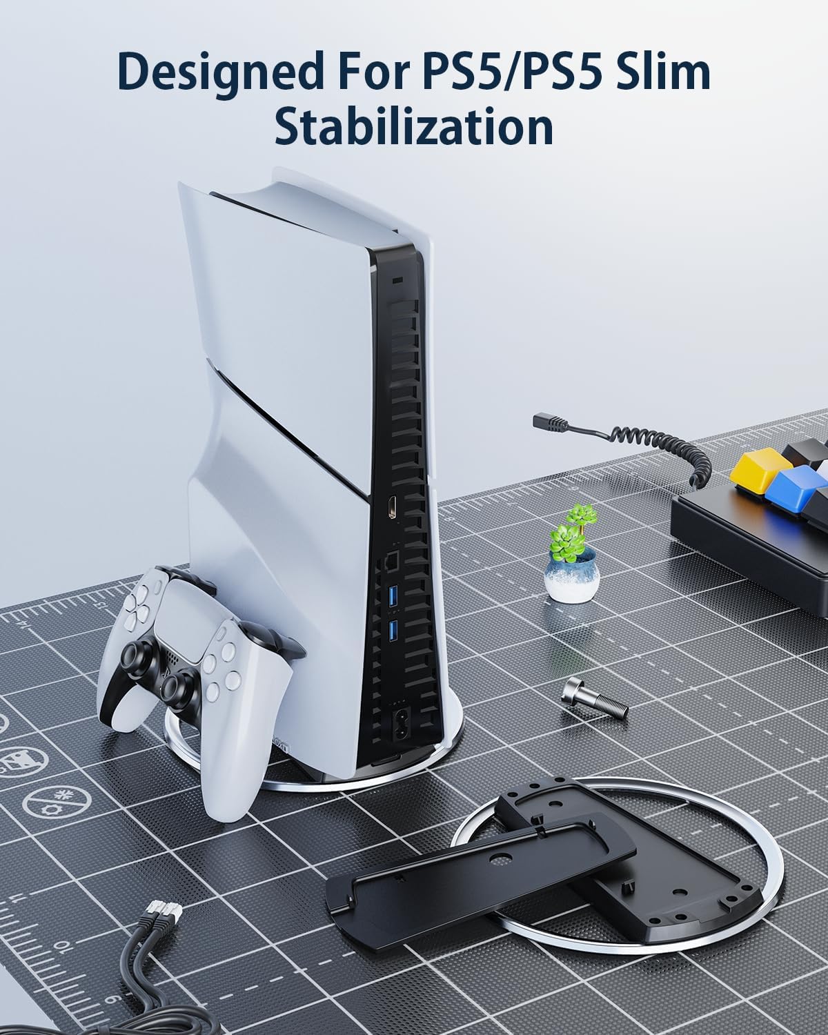 Novo suporte de host de console para ps5 slim/ps5 pro suporte de armazenamento vertical acessórios de jogo
