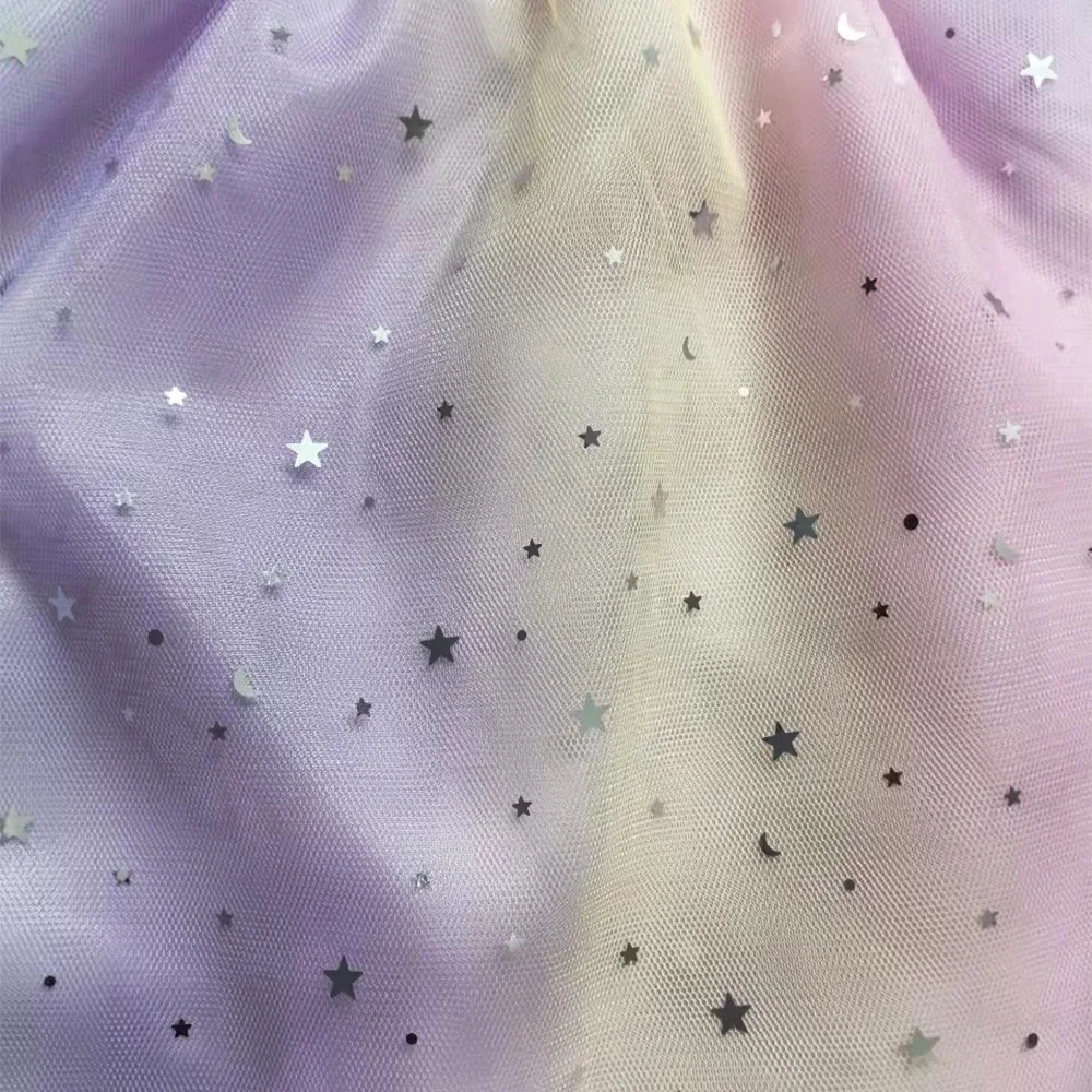 ชุดเด็กทารกเด็กการ์ตูนตาข่าย Star Sequins ชุดเจ้าหญิงเด็กบินกระโปรงสําหรับทุกวันฮาโลวีนของขวัญวันเกิด