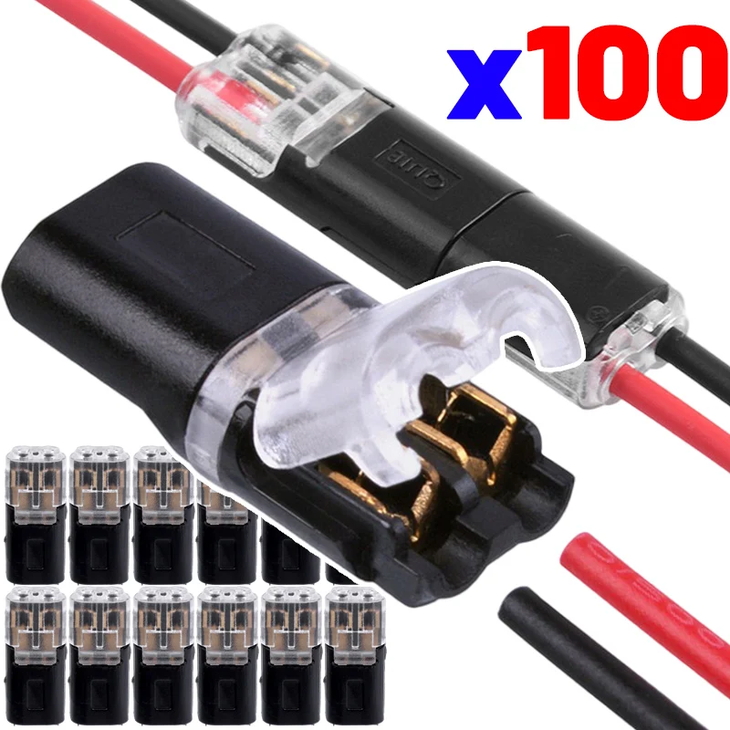 Conector eléctrico de enchufe de 2 pines a prueba de agua, Cable de coche, herramientas de conexión de Terminal de tira de conector eléctrico automotriz