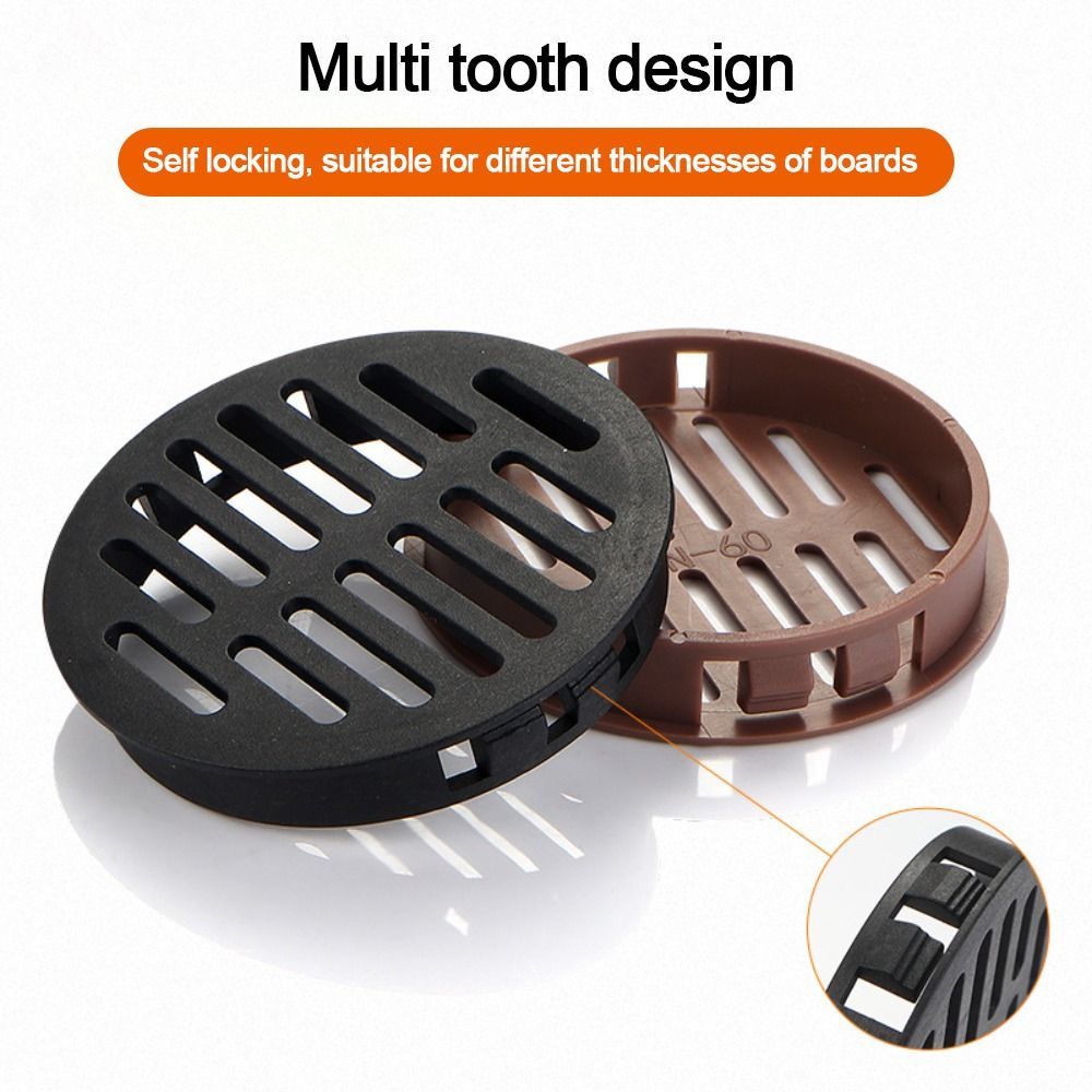 4Pcs Round Cabinet Air Duct Vent Plastic Louver Mesh Hole Plug Decoration Cover Wardrobe Grille Ventilation Systems 35/50mm