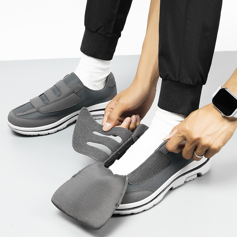 Кроссовки с широким носком для толстой стопы, обувь для диабетиков для пожилых людей, ортопедическая обувь Hallux Valgus Bunion, опухшая обувь для большого пальца